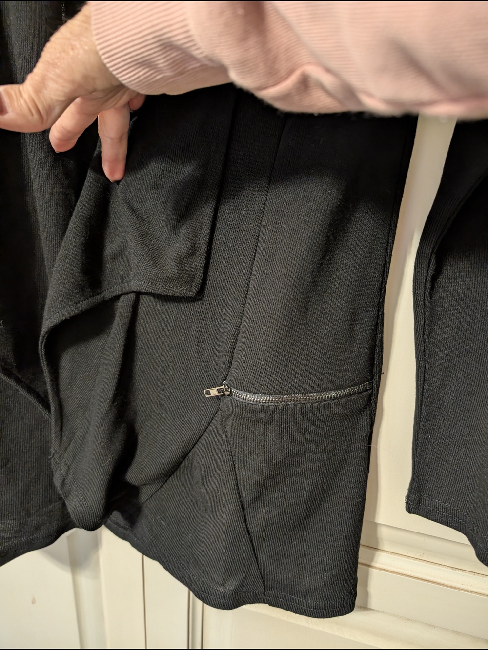 Charlie Paige Black Open-Front Knit Cardigan NWT - Picture 4 of 7